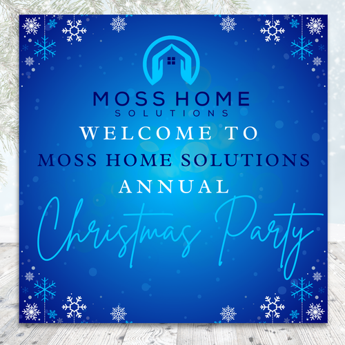 CHRISTMAS PARTY BACKDROP - CORPORATE!! Design by Fun Graphics