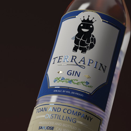 Gin Bottle Label Design réalisé par Antidotooo™