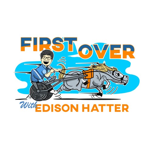 Race to the Winners' Circle - Horse Racing Podcast Logo Réalisé par Deduder