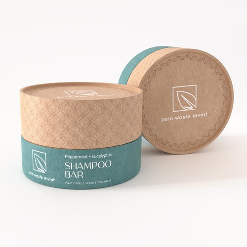 Packaging design for a zero waste shampoo bar! Design by DG[Graphix]