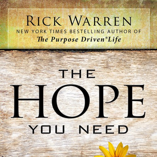 Design Rick Warren's New Book Cover Design por Brotherton