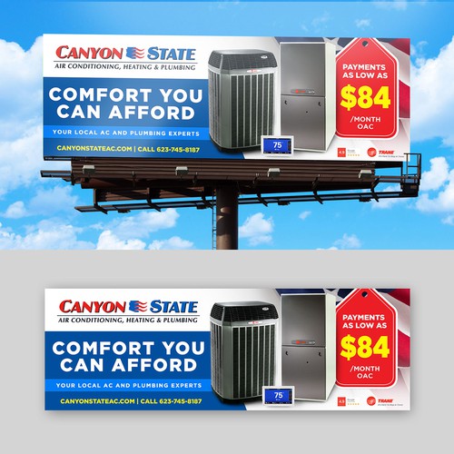 Design An Eye-Catching Billboard For An HVAC Company Design réalisé par Margoudee