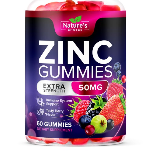 Design di Tasty Zinc Gummies design needed for Nature's Choice di TUNSAY