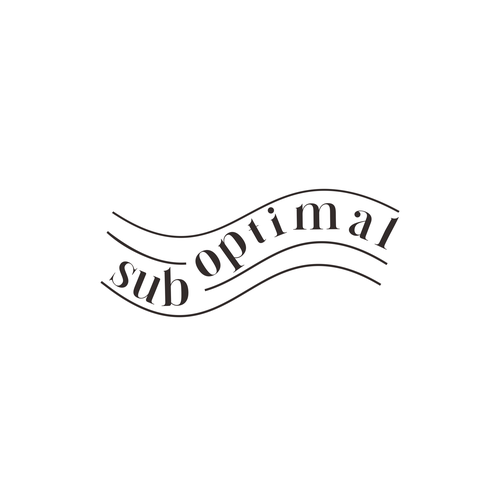 Logo design for a substack/newsletter: "suboptimal" Design by teh tambi