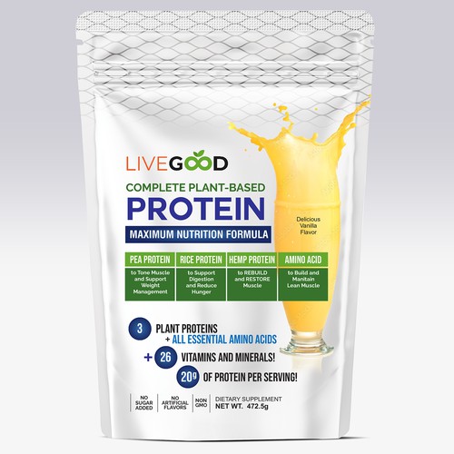 ***GUARANTEED PRIZE*** - LABEL DESIGN for Protein Powder -*****NEW***** Design by sapienpack