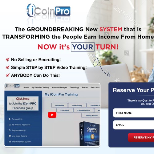 Landing page design contest entry by Atul-Arts