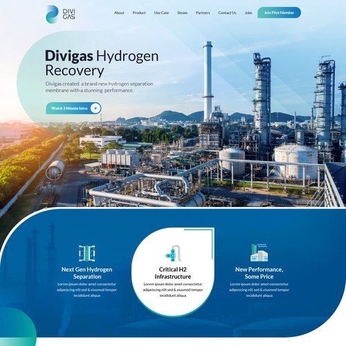 Designs | Website Design for Industrial/Hydrogen Startup: UX/UI and ...