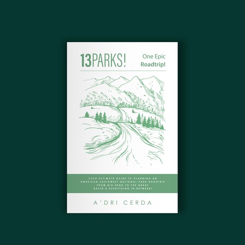 Unleash Your Inner Explorer: Design the Ultimate Cover for a National Parks Road Trip Guidebook Design by Alem Duran