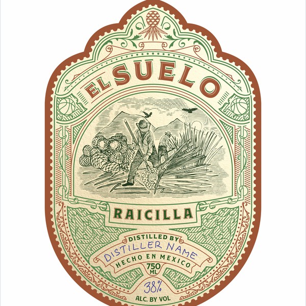 Design by Cristian-Popescu titled "El Suelo label design"