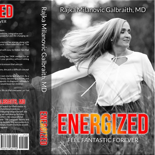 Design a New York Times Bestseller E-book and book cover for my book: Energized Diseño de TopHills