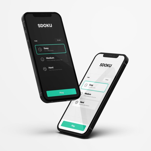 Elegant Sudoku game app design Design by V. L
