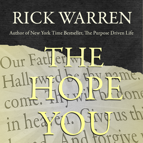 Design Rick Warren's New Book Cover Design réalisé par qhall