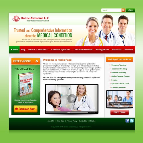 Design di Help Online Awesome LLC with a new website design di ToobaDesign