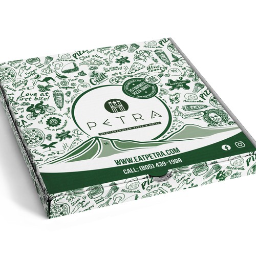 Pizza Box Design for award winning restaurant USA TODAY 'TOP 25 IN USA' Design by Filip Korić