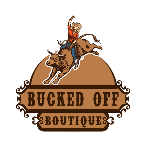 Western logo for a high end western Boutique Design by Rziko1