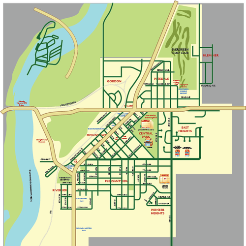 Modern and Engaging Map of Nipawin, SK Infographic contest