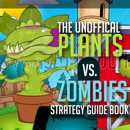 Kindle ebook Cover: Plants vs Zombies Strategy Guide Book Design by DezignManiac