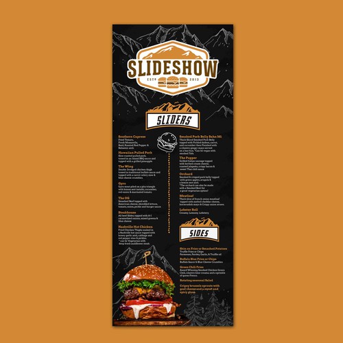 Digital Funky Menu for a Food hall. Design by nurlaily.me