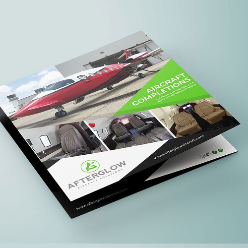 Striking Modern Brochure for Private Jet Owners Design by Digisolz Creation