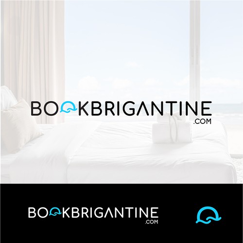 BookBrigantine.com Simple Vacation Rental Logo Design by Lylylie