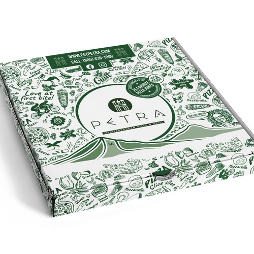 Pizza Box Design for award winning restaurant USA TODAY 'TOP 25 IN USA' Design by Filip Korić