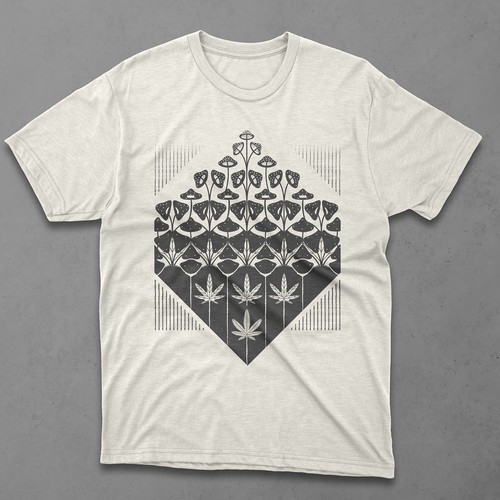 M.C. Escher inspired Illustration/Shirt design for fellow psychonauts. Design by fonhea