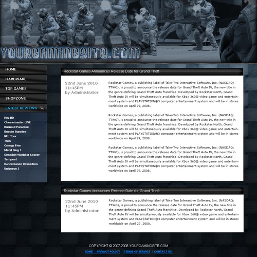 1-3 Page Website Template Design von techsp123