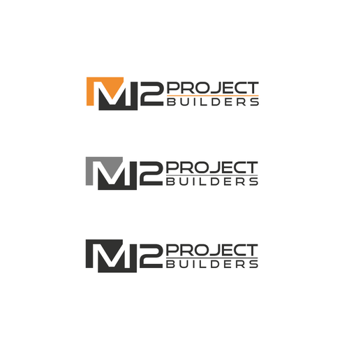 Create a modern yet sophisticated logo for M2 PROJECT BUILDERS Design by cv design