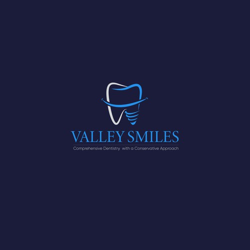 Valley Smiles dental office logo Design by Youbecom©