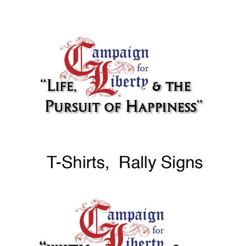 Campaign for Liberty Merchandise Design by Elaine Herron