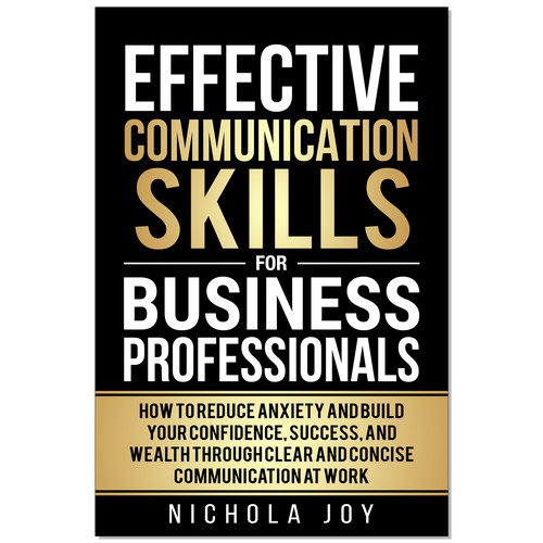 Design a book cover targeting  business professionals that want to enhance communication skills. Design by Ramarao V Katteboina