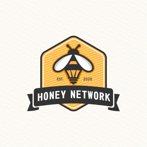 Design a modern vintage logo for the world's first smart honey Design by >Victory<