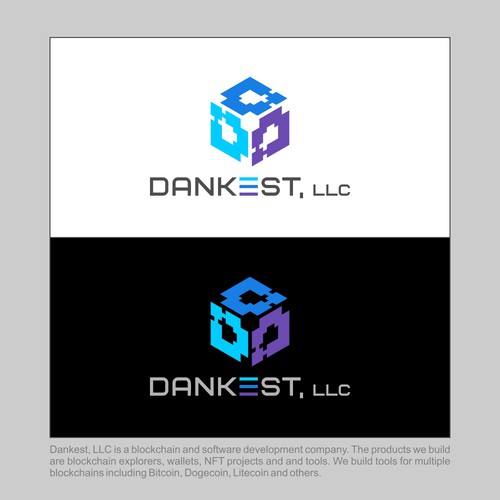 Logo design for blockchain software development company Design by bersyukur