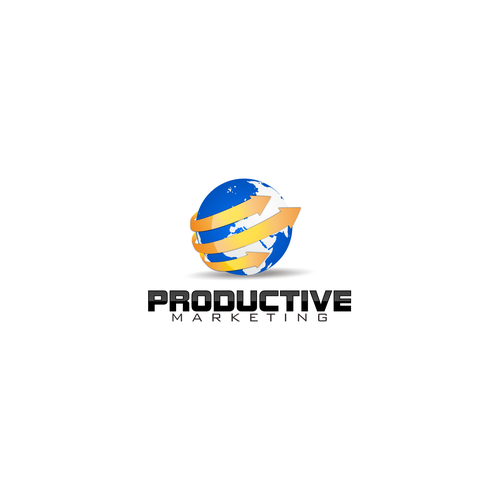 Innovative logo for Productive Marketing ! Diseño de metalica