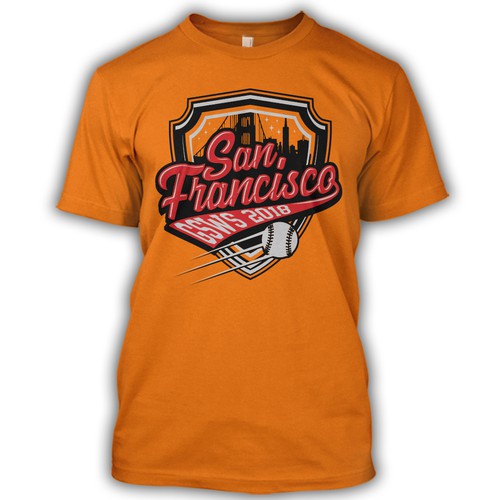 Design a Bold T-Shirt for San Francisco Athletes going to Softball World Series! Design by Radioes.royale
