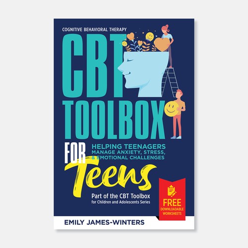 Create a unique and eye-catching book cover that would appeal to teenagers struggling with anxiety Design by CREATIV3OX