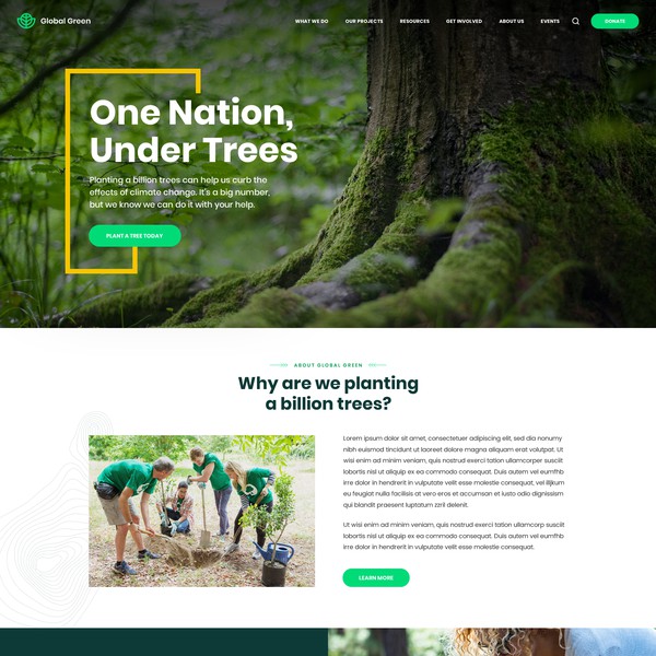 Design by Greentec ✿ titled "Agriculture website design "