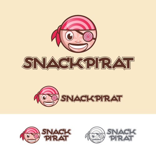 Pirate style logo for a food store (candy, snacks, beverages) Design by Nevermind™