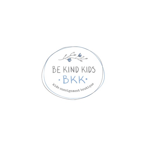 Be Kind!  Upscale, hip kids clothing store encouraging positivity Design by .supernova