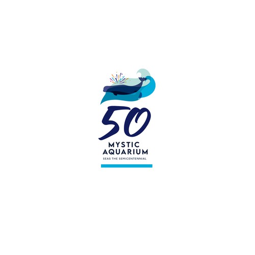 Mystic Aquarium Needs Special logo for 50th Year Anniversary Diseño de D.Silva