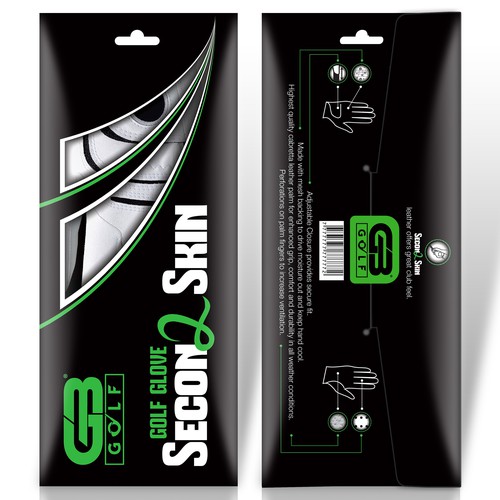 Create sleek golf glove packaging for Grip Boost Design by milan.kelecevic