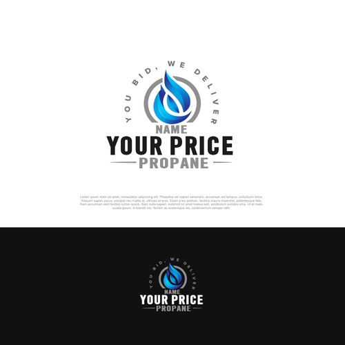 we need a design that will grab the eye for ordering propane and propane pricing. Diseño de pixelgrapiks