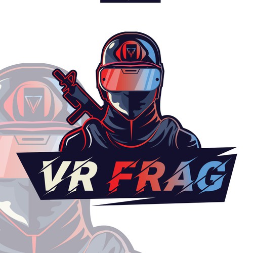 コンペ「VR shooter played at large space VR arcades is looking for a logo.」のデザイン by BAHAA FIKRYさん 