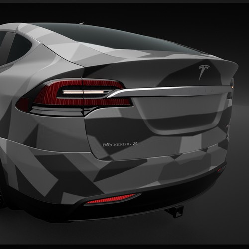 Tesla Model X Design von TANSA ART