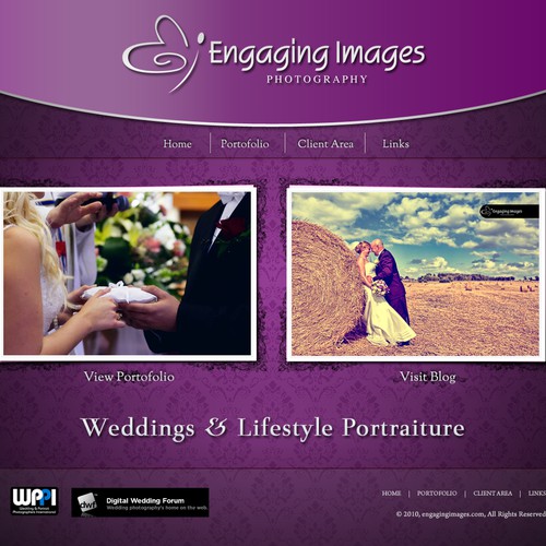 Wedding Photographer Landing Page - Easy Money! Design por al husker