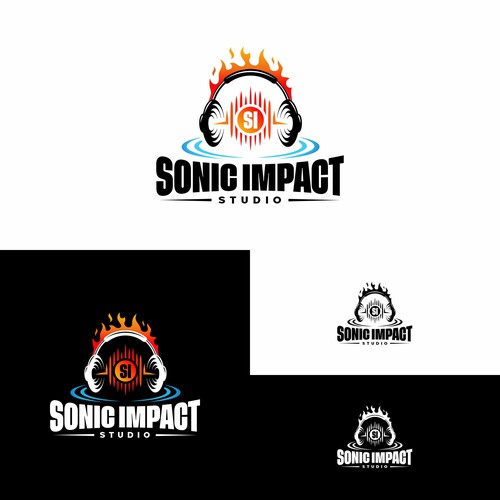 "Looking for a explosive logo that will make a Sonic Impact for a Recording Studio!" Design by Sil [LD]