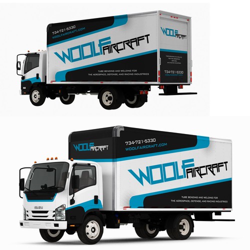 Design our box truck wrap! Design by Konstantin Graphics