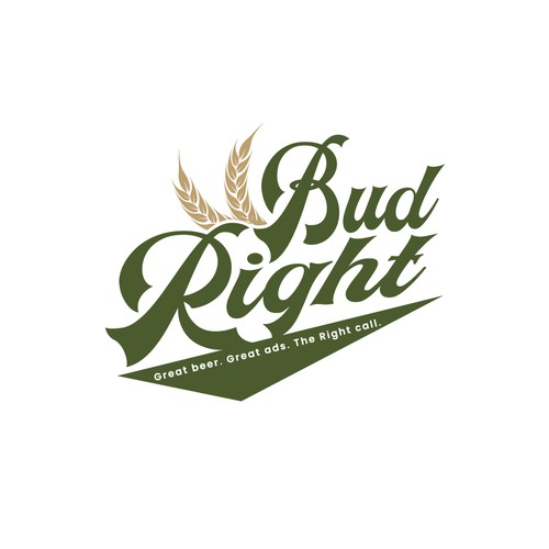 Bud Right.  The great new American Beer for good ol' fashioned American beer drinkers. Design by websmartusa