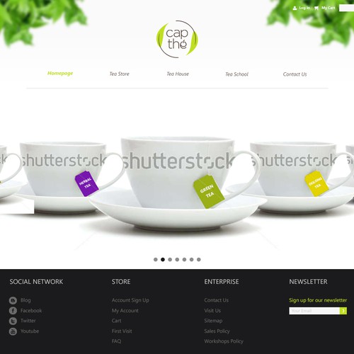 Proposta di design per un contest della categoria Design di sito web realizzata da Gifa Eriyanto