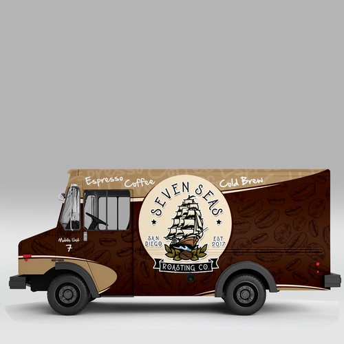 コンペ「Coffee Truck Design - Mobile Unit 7」のデザイン by J.Chaushevさん 